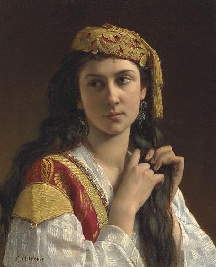 Charles-Amable Lenoir Jeune fille grecque oil painting image